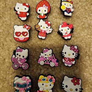 Bundle of 12 Hello Kitty Shoe Charms